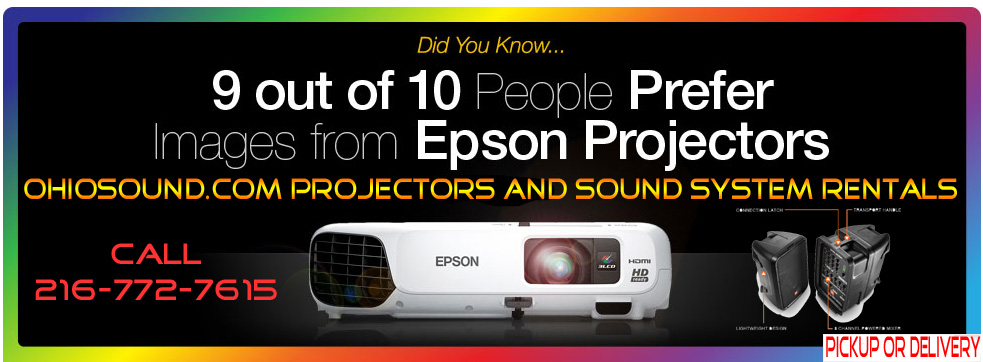 Projector sound system rental